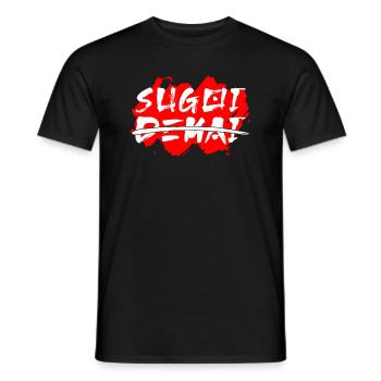 Sugoi Dekai : Génial et énorme - T-shirt homme - noir - Devant - AI Model Male 178 light (178cm)
