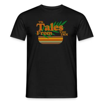 Fantasy Inn Pub Tavern Magical Adventures Gamer - Men's T-Shirt - black - Front - AI Model Male 178 light (178cm)