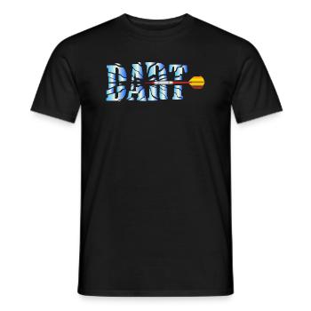 Dart Dartpfeil Geschenk - Männer T-Shirt - Schwarz - Vorne - AI Model Male 178 light (178cm)