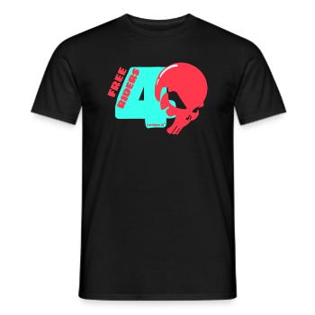 FR49 Pink Summer - T-shirt homme - noir - Devant - AI Model Male 178 light (178cm)