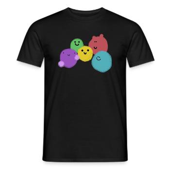 Bande de boule - T-shirt homme - noir - Devant - AI Model Male 178 light (178cm)