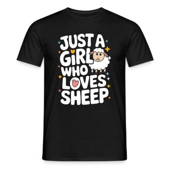Sheep Sheep Farmer Lamb Farmer - Men's T-Shirt - black - Front - AI Model Male 178 light (178cm)