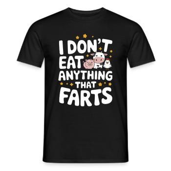 Vegetarian Vegan Veggie Vegetarian - Men's T-Shirt - black - Front - AI Model Male 178 light (178cm)