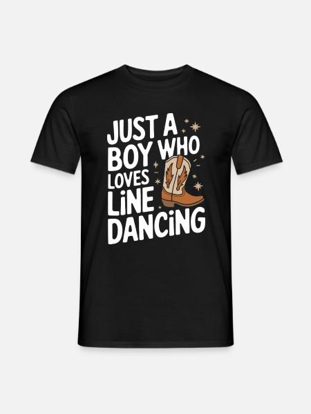 Line Dancing Dancing Dancers - Men's T-Shirt - black