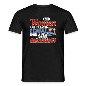 Mécanicien mécanicien - T-shirt homme - noir - Devant - AI Model Male 178 light (178cm)