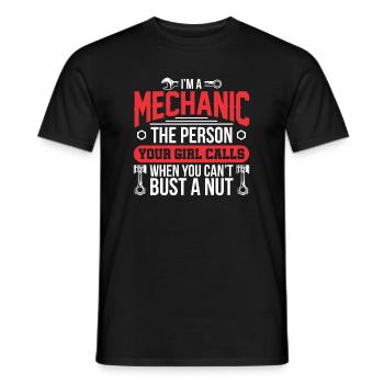 Ich bin ein Mechaniker Mechatroniker Mechanisch - Männer T-Shirt - Schwarz - Vorne - AI Model Male 178 light (178cm)