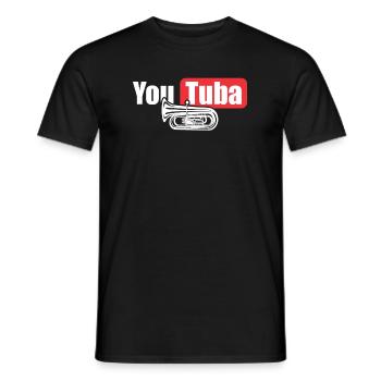 You Tuba joueur de tuba band orchestre musiciens - T-shirt homme - noir - Devant - AI Model Male 178 light (178cm)