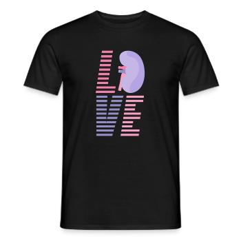 Kidney organ donation kidney transplant surgery - Men's T-Shirt - black - Front - AI Model Male 178 light (178cm)