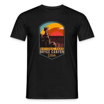 Bryce Canyon Park Utah Berg Camping - T-shirt homme - noir - Devant - AI Model Male 178 light (178cm)