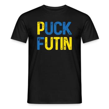 Puck Futin - T-shirt homme - noir - Devant - AI Model Male 178 light (178cm)