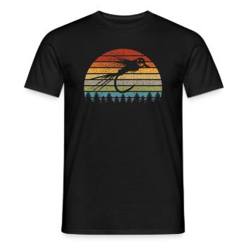 Fly Fishing Angler Gift Nymph Bait Fishing - Men's T-Shirt - black - Front - AI Model Male 178 light (178cm)
