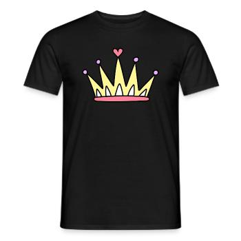 Couronne - T-shirt homme - noir - Devant - AI Model Male 178 light (178cm)