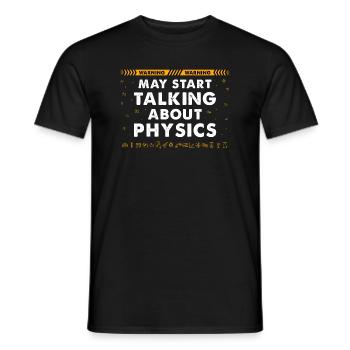 Niedliche Physik Kunst für Männer Frauen Physik Lehrer - Männer T-Shirt - Schwarz - Vorne - AI Model Male 178 light (178cm)