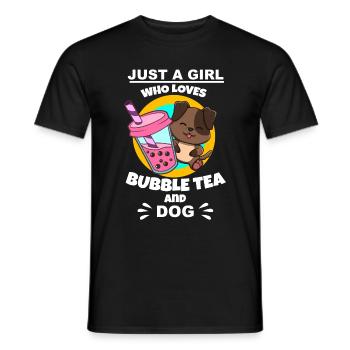 Bubble Tea Bubble Tea Girl Cadeau - T-shirt homme - noir - Devant - AI Model Male 178 light (178cm)