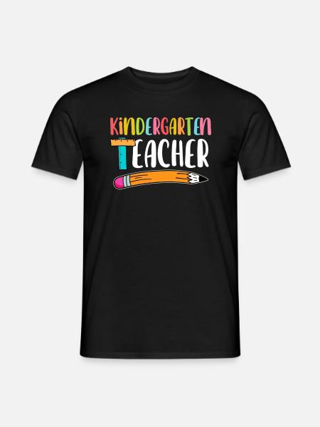 Back To School Kindergarten Teacher - Men's T-Shirt - black