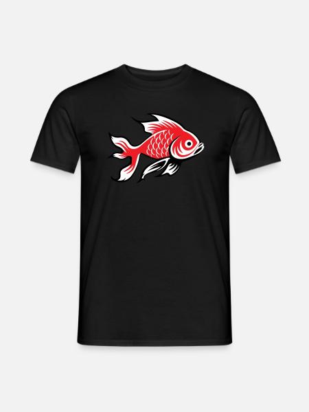 Poisson koï - T-shirt homme - noir