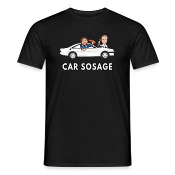 car sosage 10e7 2 - Men's T-Shirt - black - Front - AI Model Male 178 light (178cm)