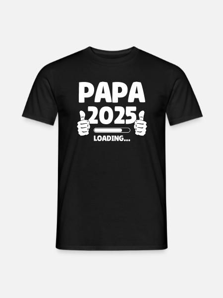 Papa 2025 Loading - Men's T-Shirt - black