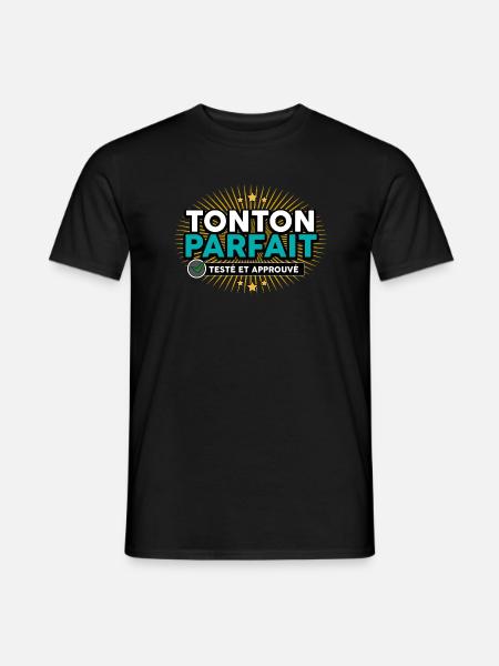 tonton testé approuvé - T-shirt homme - noir