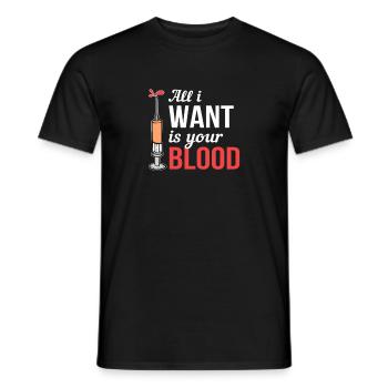 Blutspende Blutspender Krankenschwester Doktor - Männer T-Shirt - Schwarz - Vorne - AI Model Male 178 light (178cm)