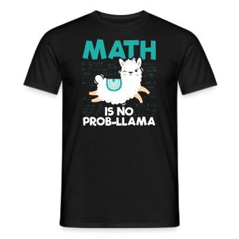 Mathe Lama | Mathematik Lehrer Schule Geschenkidee - Männer T-Shirt - Schwarz - Vorne - AI Model Male 178 light (178cm)