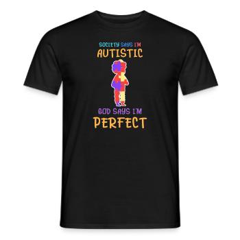 Autisme Enfants Conscients Asperger Enfant Autiste - T-shirt homme - noir - Devant - AI Model Male 178 light (178cm)