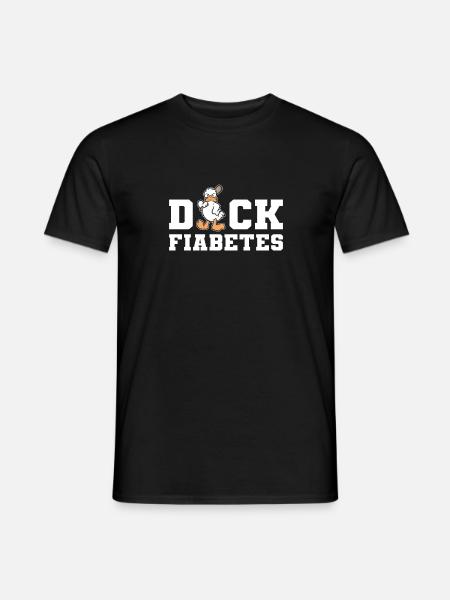 Funny Diabetics Duck Type 2 Awareness Month Gift - Men's T-Shirt - black