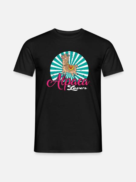 Alpaca Lover Lama Lover Alpaca Lover - Men's T-Shirt - black