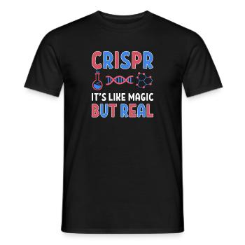 Crispr It Is Like Magic But Real Graffiti Gene - Men's T-Shirt - black - Front - AI Model Male 178 light (178cm)