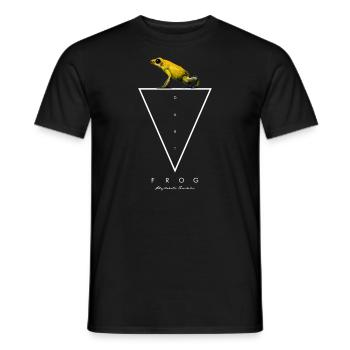 Goldener Pfeilgiftfrosch Phyllobates terribilis - Männer T-Shirt - Schwarz - Vorne - AI Model Male 178 light (178cm)