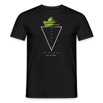 Green Tree Python Modern Geometric - Men's T-Shirt - black - Front - AI Model Male 178 light (178cm)