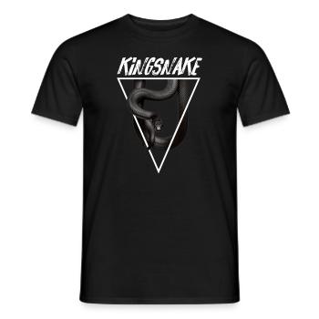 Mexikanischer Schwarzer Königsschlangenbesitzer Reptilienpfleger - Männer T-Shirt - Schwarz - Vorne - AI Model Male 178 light (178cm)