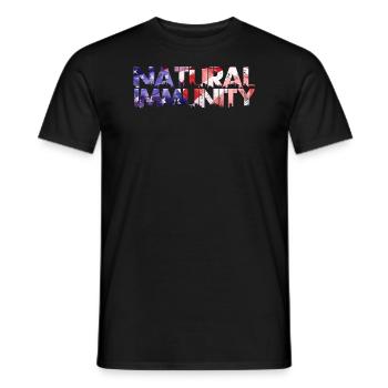 Natural Immunity - Men's T-Shirt - black - Front - AI Model Male 178 light (178cm)