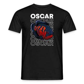 Oscar Fish 80's Style Monster Fischhüter - Männer T-Shirt - Schwarz - Vorne - AI Model Male 178 light (178cm)