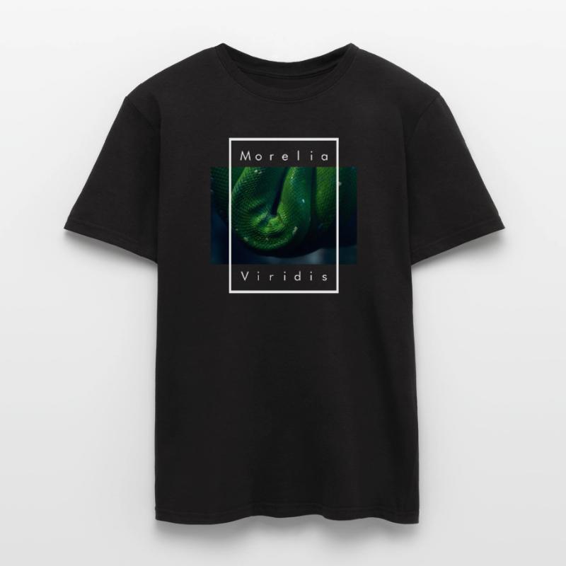 Green Tree Python Morelia Viridis Snake Men’s T-shirt