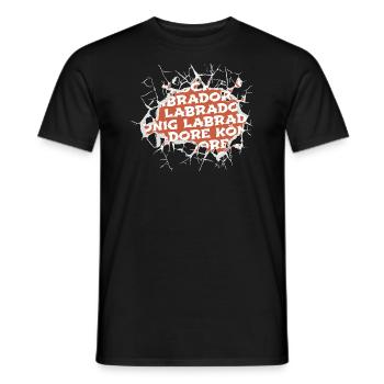 doggie boxer zitat hundehalter weihnachten - Männer T-Shirt - Schwarz - Vorne - AI Model Male 178 light (178cm)