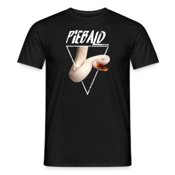 Piebald Ball Python Reptilienpfleger - Männer T-Shirt - Schwarz - Vorne - AI Model Male 178 light (178cm)