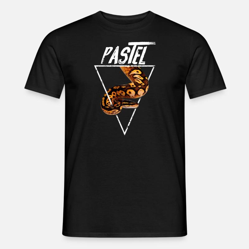 Pastel Ball Python Besitzer - Männer T-Shirt - Schwarz