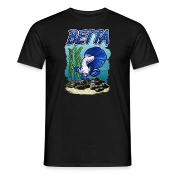 Betta Fish Aquarium pour les pisciculteurs - T-shirt homme - noir - Devant - AI Model Male 178 light (178cm)