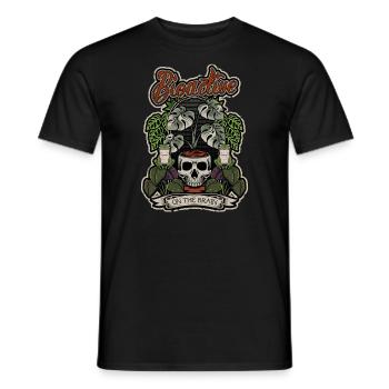 Bioactive On The Brain Reptile Keeper Naturalistic - Men's T-Shirt - black - Front - AI Model Male 178 light (178cm)