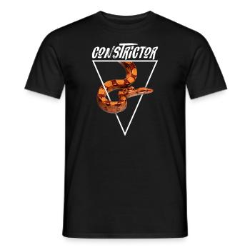 Boa Constrictor Geometrisch - Männer T-Shirt - Schwarz - Vorne - AI Model Male 178 light (178cm)