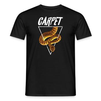 Teppichpython Retro Schlange Besitzer - Männer T-Shirt - Schwarz - Vorne - AI Model Male 178 light (178cm)