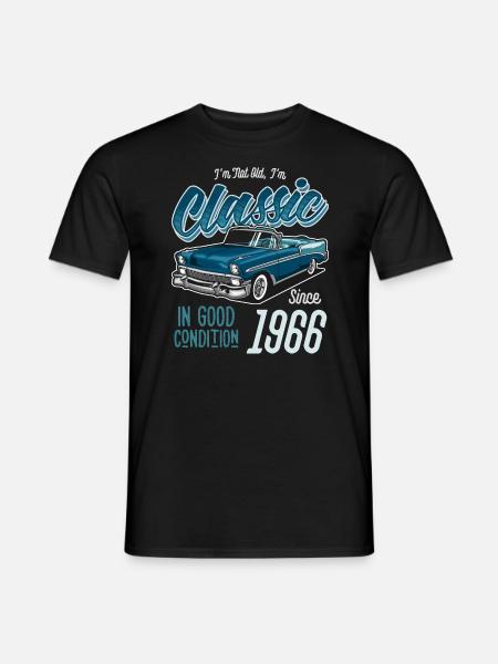 Ich bin nicht alt Ich bin Oldtimer Jahrgang Jahrgang 1966 - Männer T-Shirt - Schwarz