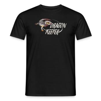 Crocodile aux yeux rouges Scinque Dragon Gardien - T-shirt homme - noir - Devant - AI Model Male 178 light (178cm)