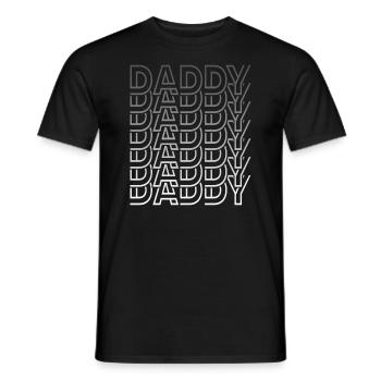 Papa Rétro Vintage Fête des Pères - T-shirt homme - noir - Devant - AI Model Male 178 light (178cm)