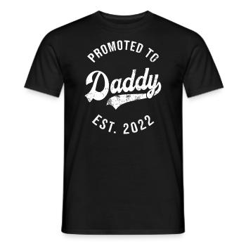 Mens Funny 1ère fois Papa Est 2022 Première fête des pères - T-shirt homme - noir - Devant - AI Model Male 178 light (178cm)