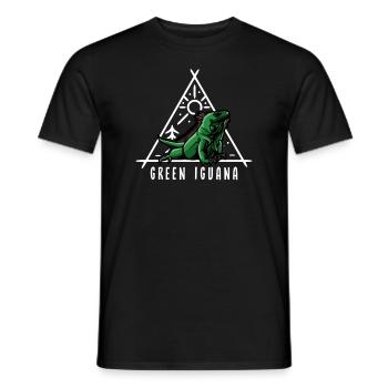 Green Iguana Reptile Keeper Lizard - Men's T-Shirt - black - Front - AI Model Male 178 light (178cm)
