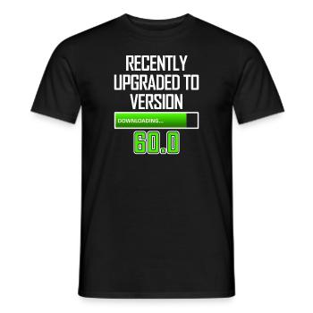 IT-Mitarbeiter 60. Geburtstag PC-Spiele - Männer T-Shirt - Schwarz - Vorne - AI Model Male 178 light (178cm)