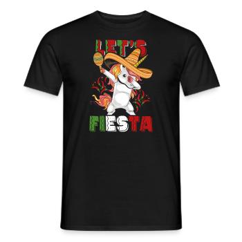 Cinco De Mayo Party Süßes Dabbing mexikanisches Einhorn - Männer T-Shirt - Schwarz - Vorne - AI Model Male 178 light (178cm)