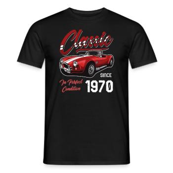 I'm Not Old I'm Classic Car Vintage Born In 1970 - Men's T-Shirt - black - Front - AI Model Male 178 light (178cm)